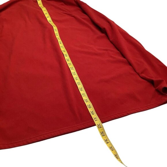 The North Face Red Long Sleeve 1/4 Zip TKA 100 Fleece Mens Jacket Size XL - Picture 7 of 8